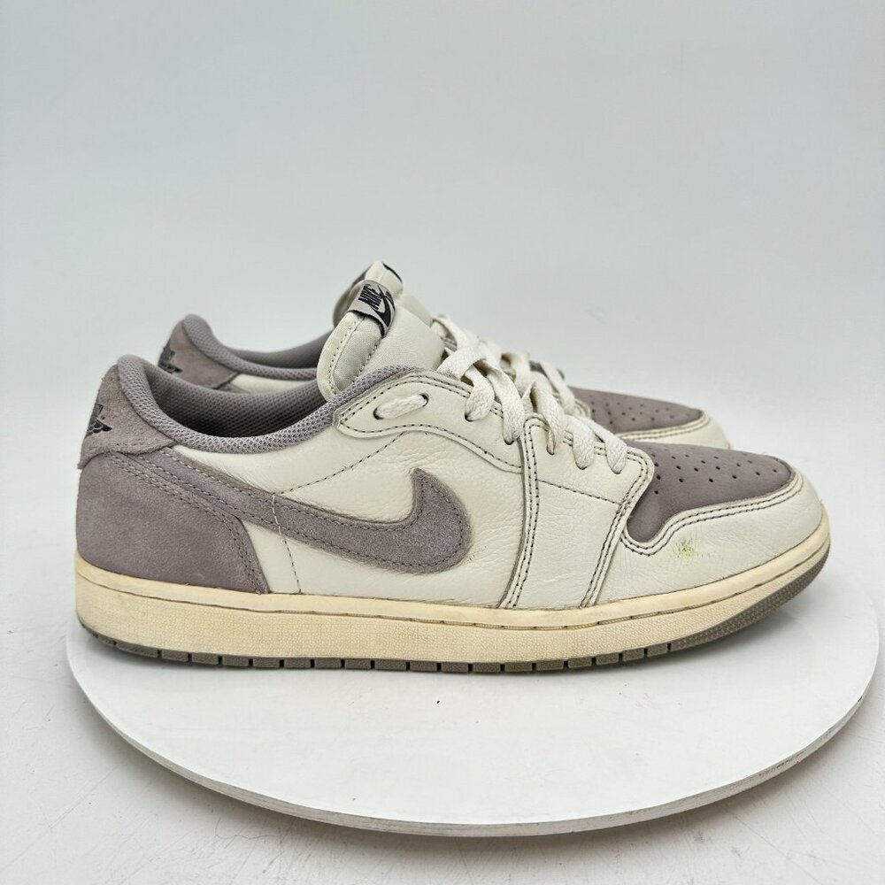 Nike Air Jordan 1 Retro Low Men Size 10 CZ0790-101 Atmosphere Grey White shoes - Picture 4 of 11